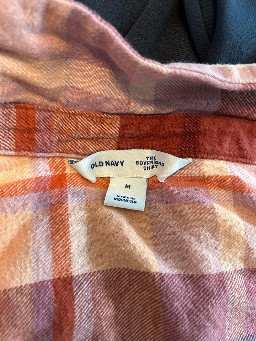 Women’s Plaid Flannel Shirt Jacket - Rust Multi - Picture 4 of 4